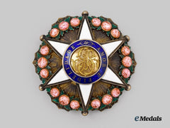 Brazil, Kingdom. An Order of the Rose, Officer Breast Star, c.1880