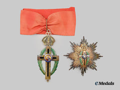 Greece, Kingdom. An Order of the Orthodox Patriarchate of Jerusalem, Grand Officers Set to Colonel William Frederick Holford Godson, United States Army, c.1925