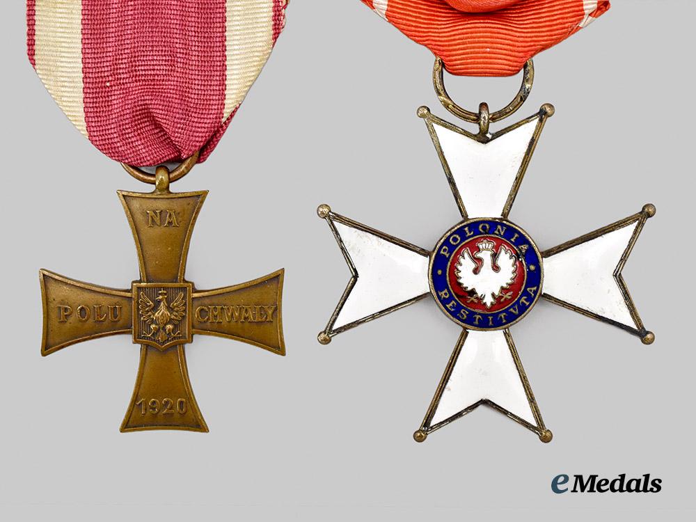 poland,_republic._an_order_of_polonia_restituta,_officer_and_polish_cross_of_valour_to_colonel_william_frederick_holford_godson,_united_states_army,_c.1925___m_n_c4310