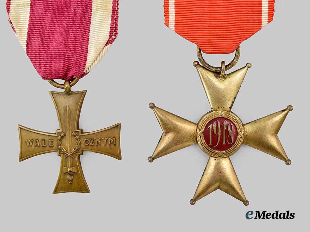 poland,_republic._an_order_of_polonia_restituta,_officer_and_polish_cross_of_valour_to_colonel_william_frederick_holford_godson,_united_states_army,_c.1925___m_n_c4312