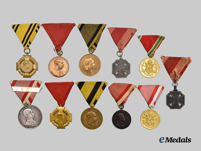 austria,_empire._a_lot_of_eleven_imperial_austro-_hungarian_medals_and_awards___m_n_c4369