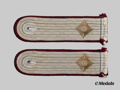 Germany, SS. A Set of Waffen-SS Legal Service Obersturmführer Shoulder Boards