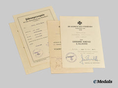 Germany, Heer. A Mixed Lot of Award Documents for Eastern Front Service