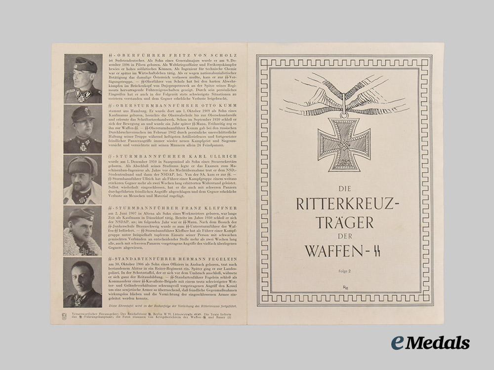 germany,_wehrmacht._a_mixed_lot_of_wehrmacht_and_waffen-_s_s_knight’s_cross_recipient_profiles_and_event_notices___m_n_c4570