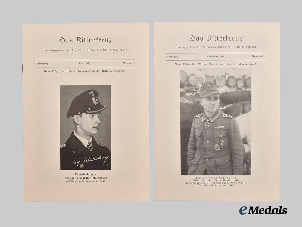 germany,_wehrmacht._a_mixed_lot_of_wehrmacht_and_waffen-_s_s_knight’s_cross_recipient_profiles_and_event_notices___m_n_c4579