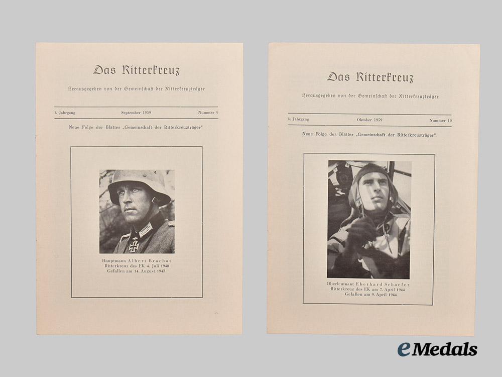 germany,_wehrmacht._a_mixed_lot_of_wehrmacht_and_waffen-_s_s_knight’s_cross_recipient_profiles_and_event_notices___m_n_c4583