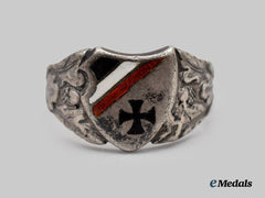 Germany, Imperial. A First World War Patriotic Silver Ring