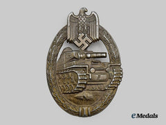 Germany, Wehrmacht. A Panzer Assault Badge, Bronze Grade, by Frank & Reif