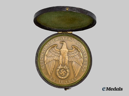 germany,_third_reich._a1941_reichsuniversität_strassburg_commemorative_medal,_with_case___m_n_c4760