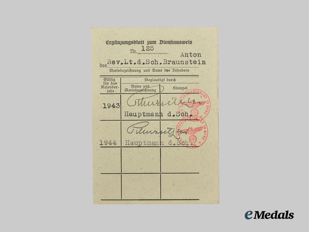 germany,_ordnungspolizei._a_lot_of_service_passes_to_decorated_officers,_with_postcard___m_n_c4810