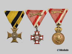 Austria, Imperial. A Lot of Three Military Decorations