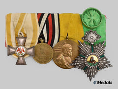 Prussia, Kingdom. A Unique Franco-Prussian War Red Eagle Medal Bar with an Order of the Lion and Sun