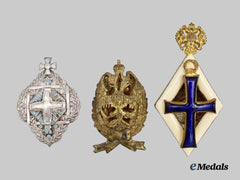 Russia, Imperial. A Lot of Three Graduation Badges