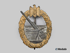 Germany, Kriegsmarine. A Coastal Artillery War Badge, by C. E. Juncker