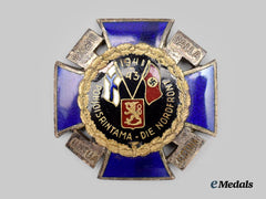 Finland, Republic. A 1941-43 Finnish Nordfront Cross, Black Enameled Version, by Hopeatakomo Oy