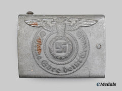 Germany, SS. A Waffen-SS EM/NCO’s Belt Buckle, Unmarked, Steel Variant