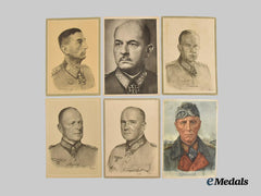 Germany, Wehrmacht. A Mixed Lot of Notable General Postcards