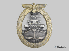 Germany, Kriegsmarine. A High Seas Fleet Badge, Late-War Example, by Schwerin