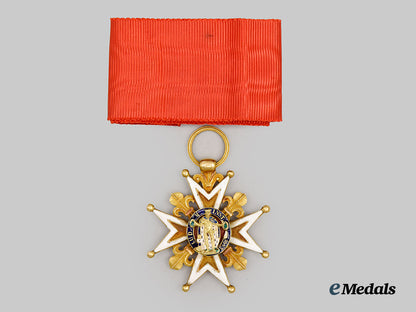 france,_kingdom._an_order_of_st._louis_in_gold,_knight,_with_miniature,_c.1810___m_n_c5474