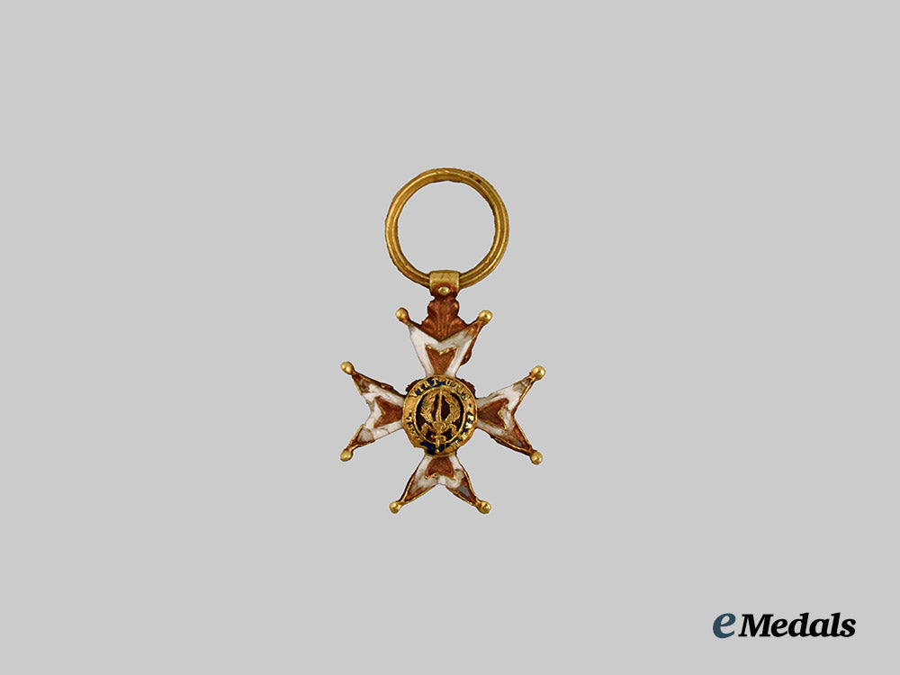 france,_kingdom._an_order_of_st._louis_in_gold,_knight,_with_miniature,_c.1810___m_n_c5479