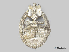 Germany, Wehrmacht. A Panzer Assault Badge, Silver Grade, by Rudolf Souval