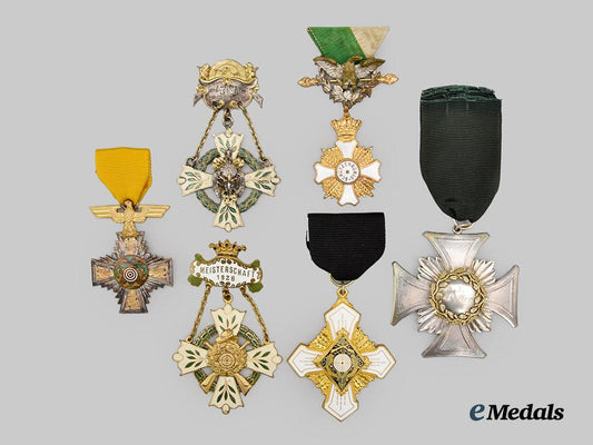 germany,_empire._a_lot_of_five_marksmanship_awards___m_n_c5783