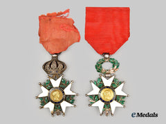 France, II Empire. A Pair of Orders of the Legion of Honour, Knight