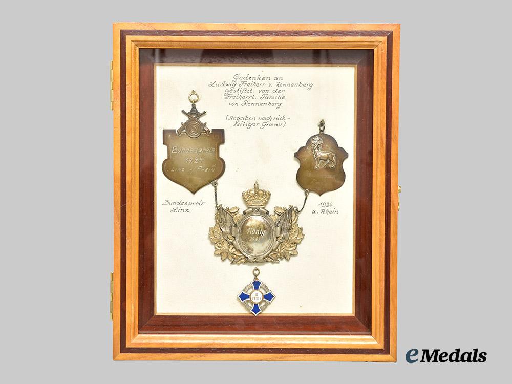 germany,_empire._a_grouping_of_framed_marksmanship_awards(1904/1921/1924)_in_honour_of_ludwig_freiherr_v._rennenberg___m_n_c5874