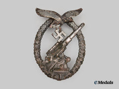 Germany, Luftwaffe. A Flak Badge, Narrow Hinge Variant, by Gustav Brehmer