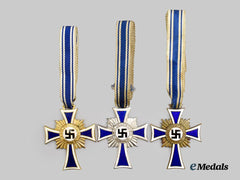 Germany, Third Reich. A Mixed Lot of Honour Crosses of the German Mother, All Grades