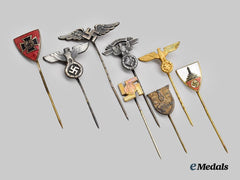 Germany, Third Reich. A Mixed Lot of Stick Pin Miniature Badges and Awards