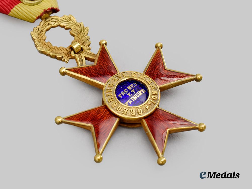 vatican,_papal_state._a_cased_pontifical_equestrian_order_of_st._gregory_the_great,_for_civil_merit,_in18kt_gold,_by_vincent_mayer’s_sons,_c.1880___m_n_c6246