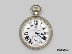 Serbia, Kingdom. A Rare Milan T. Stefanovic Longines Pocket Watch to a Royal Military Academy Recipient, c.1930