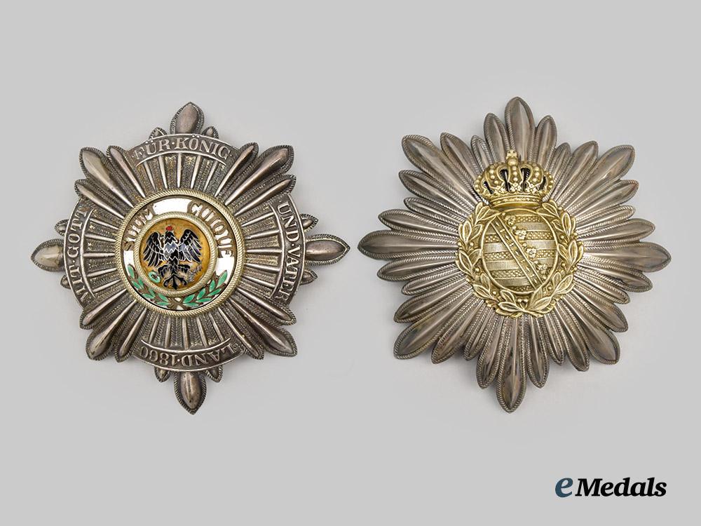 germany,_imperial._a_pair_of_helmet_plates,_prussian_garde_du_corps&_saxon___m_n_c6435