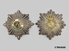 Germany, Imperial. A Pair of Helmet Plates, Prussian Garde du Corps & Saxon