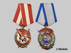 Russia, Soviet Union. A Pair of Orders