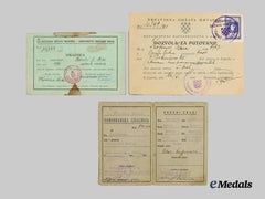 Croatia, Independent State. A Lot of NDH Personal Documents