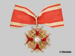 Russia, Imperial. An Order of St. Stanislaus, II Class in Gold, by Eduard