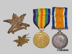 Canada, CEF. A First War Medal Pair to Pte. Keeton, Canadian Machine Gun Battalion