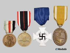 Germany, Third Reich. A Mixed Lot of Four Service Awards