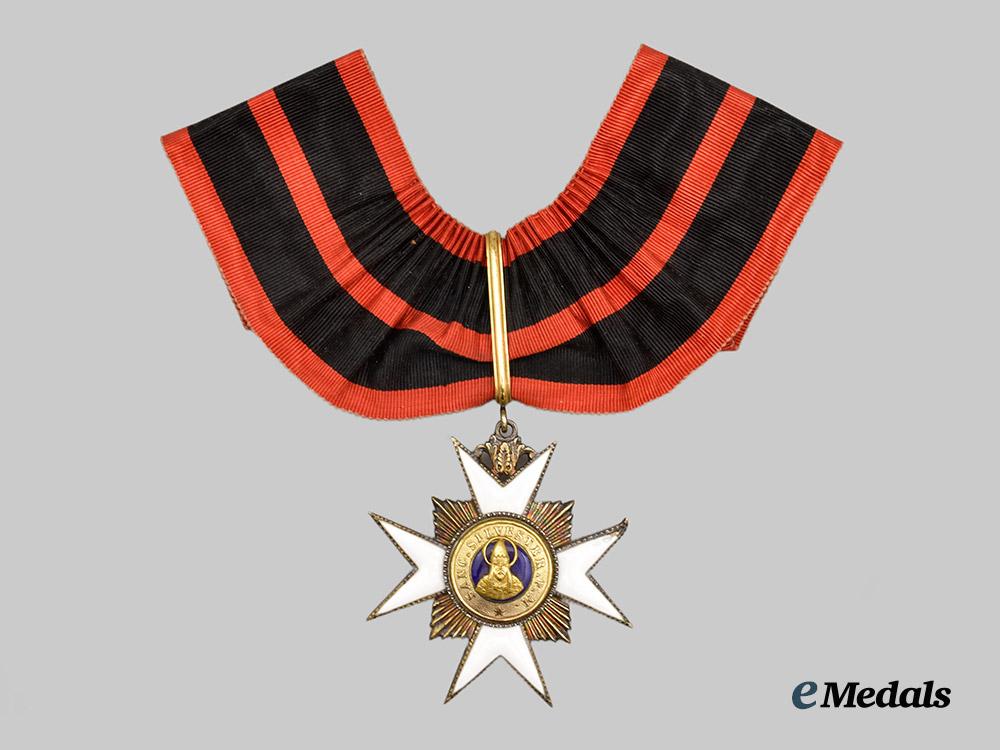 vatican,_papal_state._an_order_of_st._silvester_and_of_the_golden_spur,_i_i._class_commander,_c.1950___m_n_c7233