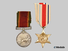 United Kingdom. An African Service Medal Pair to O. Abrahams