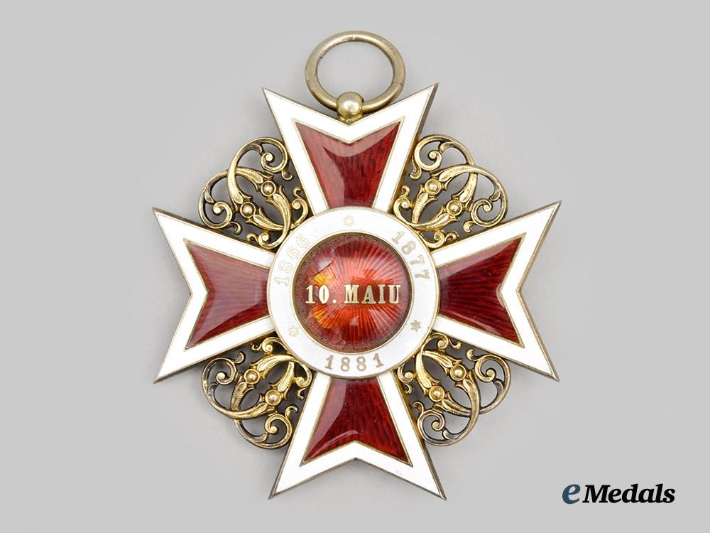 romania,_kingdom._an_early_order_of_the_crown_of_romania,_grand_cross_set,_type_i,_by_k._fischmeister,_c.1900___m_n_c7555