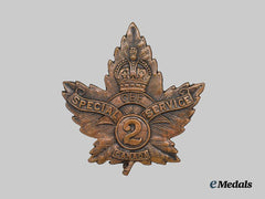 Canada, CEF. A Rare 2nd Canadian Special Service Company Cap Badge, by Rosenthal