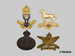 Canada, CEF. A Lot of Four Regimental and Unit Badges