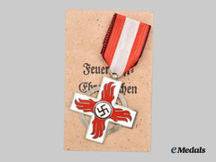 Germany, Third Reich. A Mint Fire Brigade Honour Decoration, II Class with Issue Package, by L. Christian Lauer