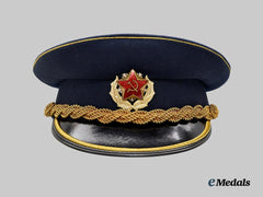 Yugoslavia, Socialist Federal Republic. A People's Army Unknown General's Visor Cap c. 1970