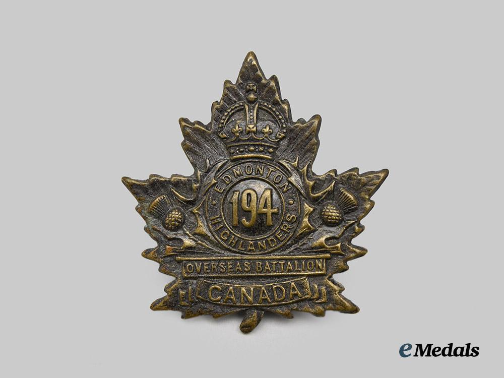 canada,_c_e_f._a194th_infantry_battalion"_edmonton_highlanders"_cap_badge___m_n_c8686