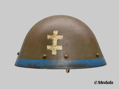 Slovakia, First Republic. A Slovak Army M32/34 Steel Helmet, by C.A. Scholtz