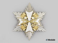 Germany, Third Reich. An Order of the German Eagle, II Class Breast Star with Swords, by Gebrüder Godet